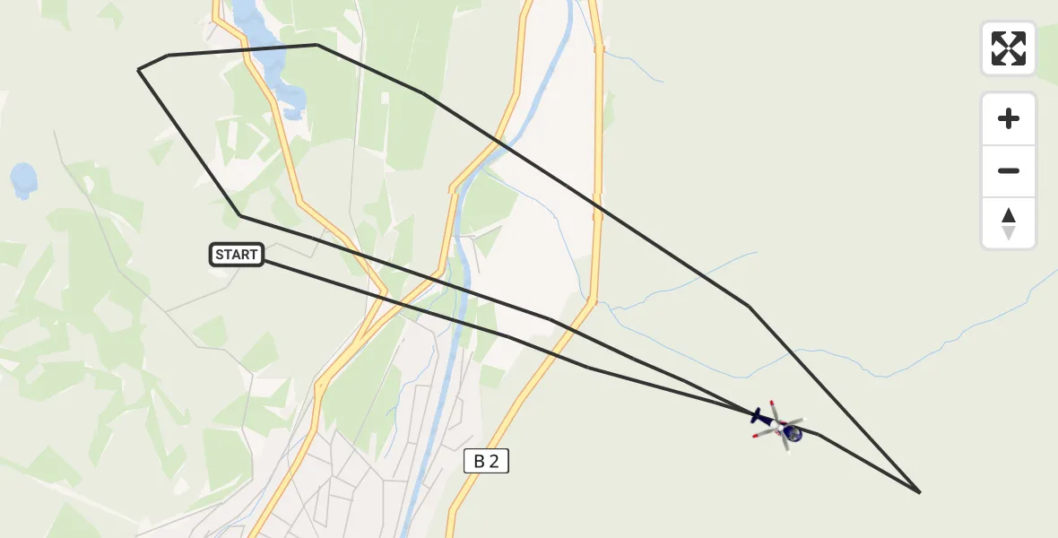 Flugroute Polizeihubschrauber Mittenwald - Mittenwald, 06 Februar 2026, 11:26