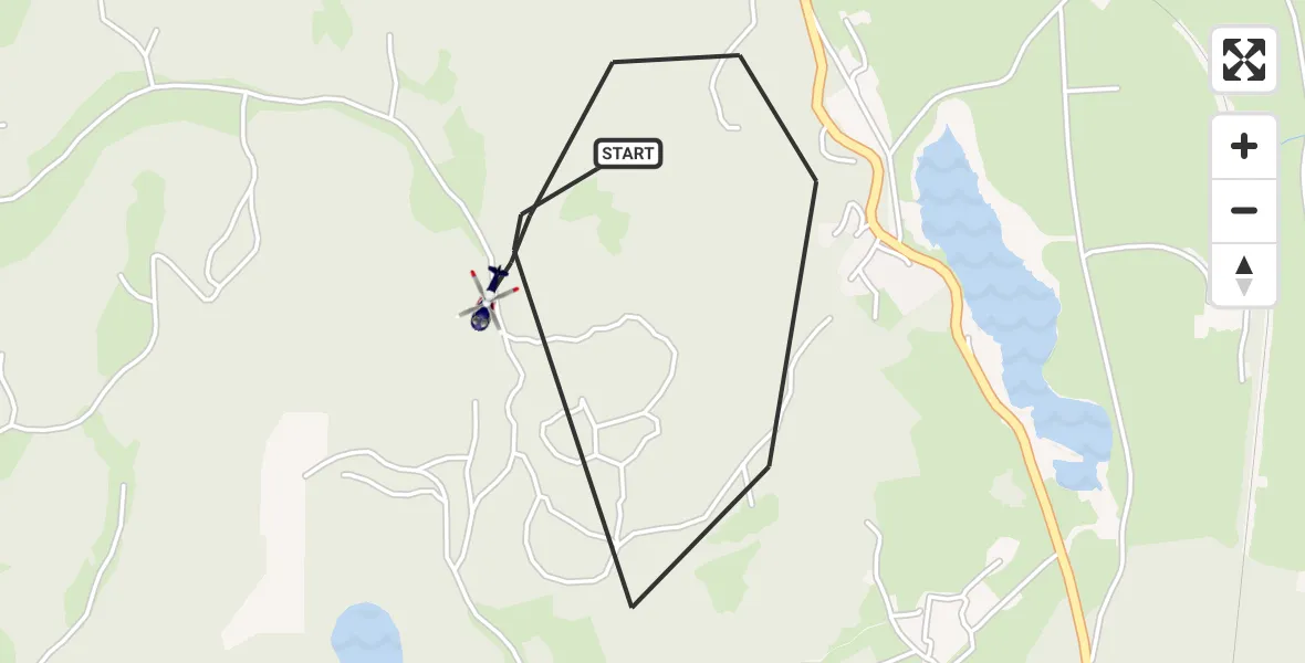 Flugroute Polizeihubschrauber Mittenwald - Mittenwald, 06 Februar 2026, 13:49