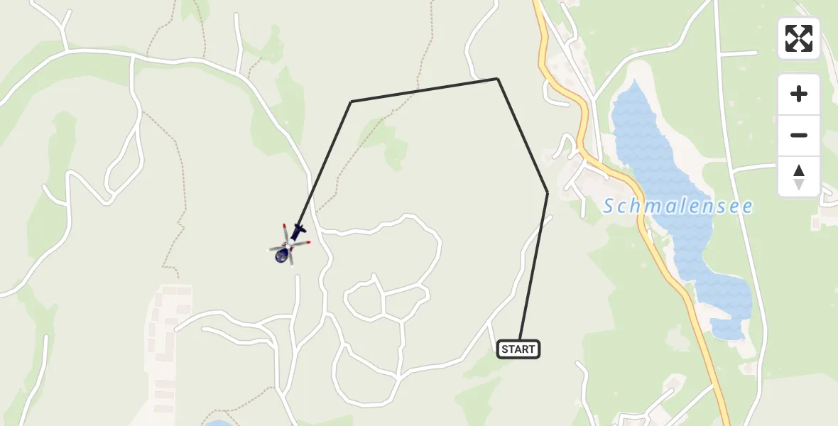 Flugroute Polizeihubschrauber Mittenwald - Mittenwald, 06 Februar 2026, 14:04