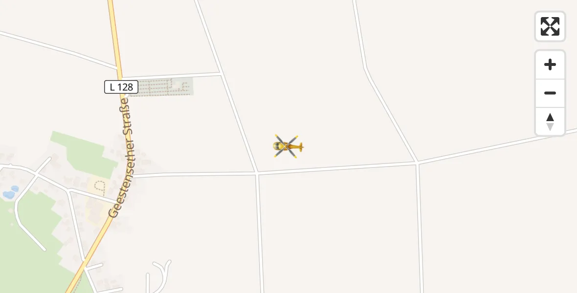 Flugroute Ambulanzhubschrauber Geestland - Geestland, 08 Februar 2026, 08:31