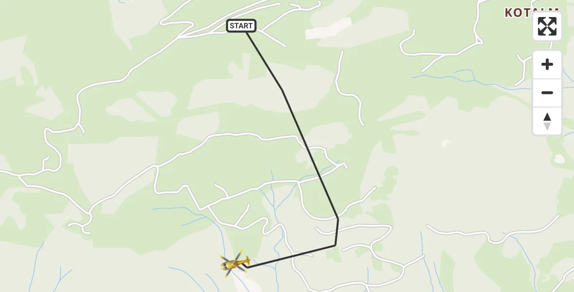 Flugroute Rettungshubschrauber Lenggries - Lenggries, 08 Februar 2026, 10:58