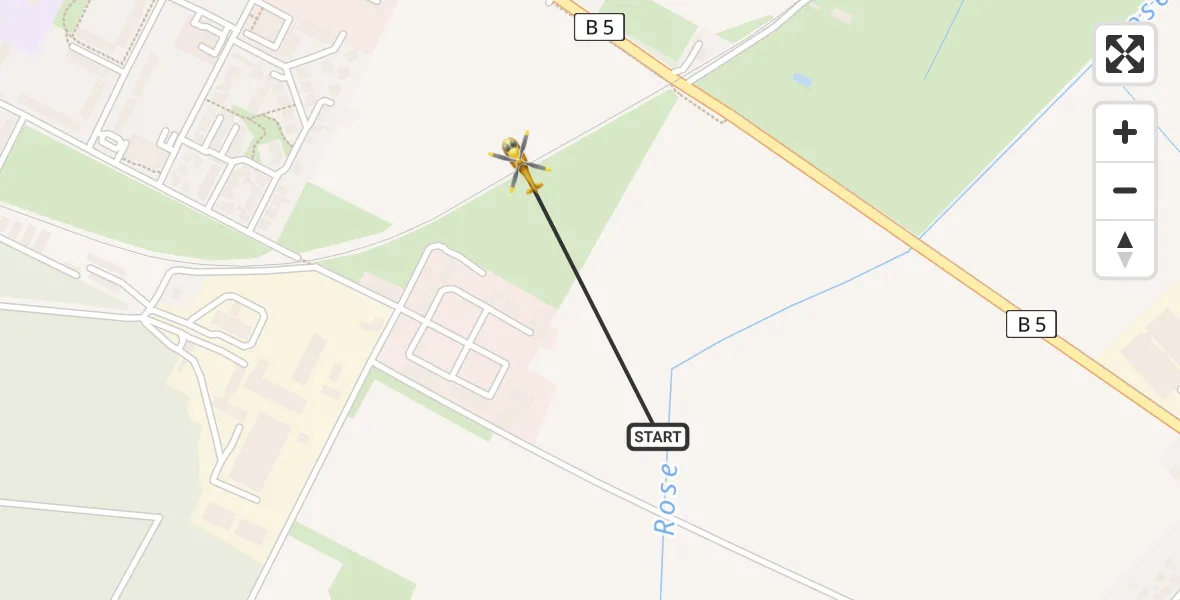 Flugroute Rettungshubschrauber Perleberg - Perleberg, 08 Februar 2026, 11:31