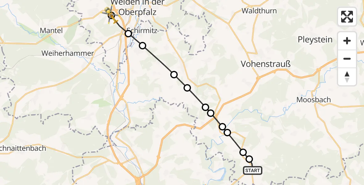 Routekaart van de vlucht: Rettungshubschrauber nach Latsch