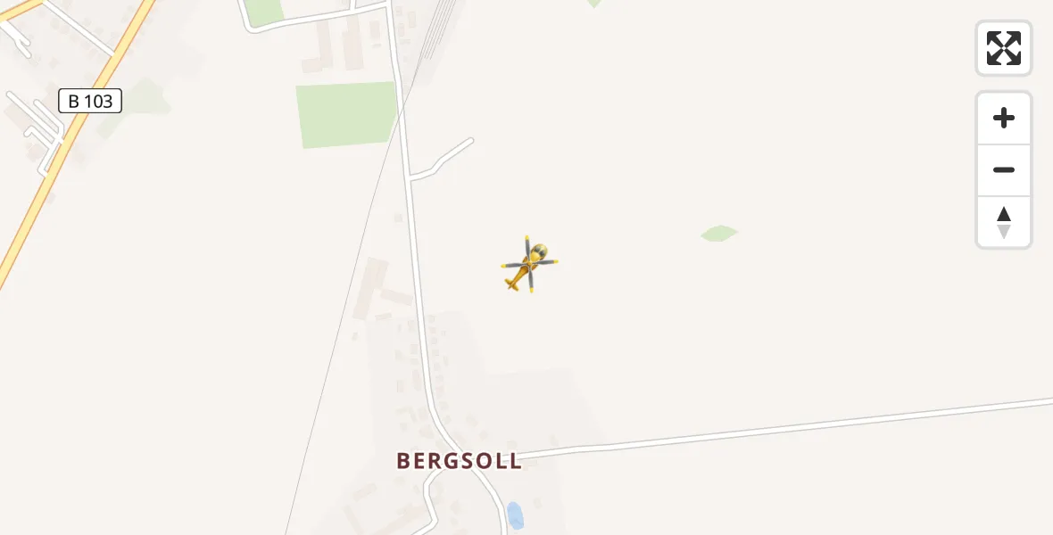 Flugroute Rettungshubschrauber Meyenburg - Meyenburg, 09 Februar 2026, 19:07