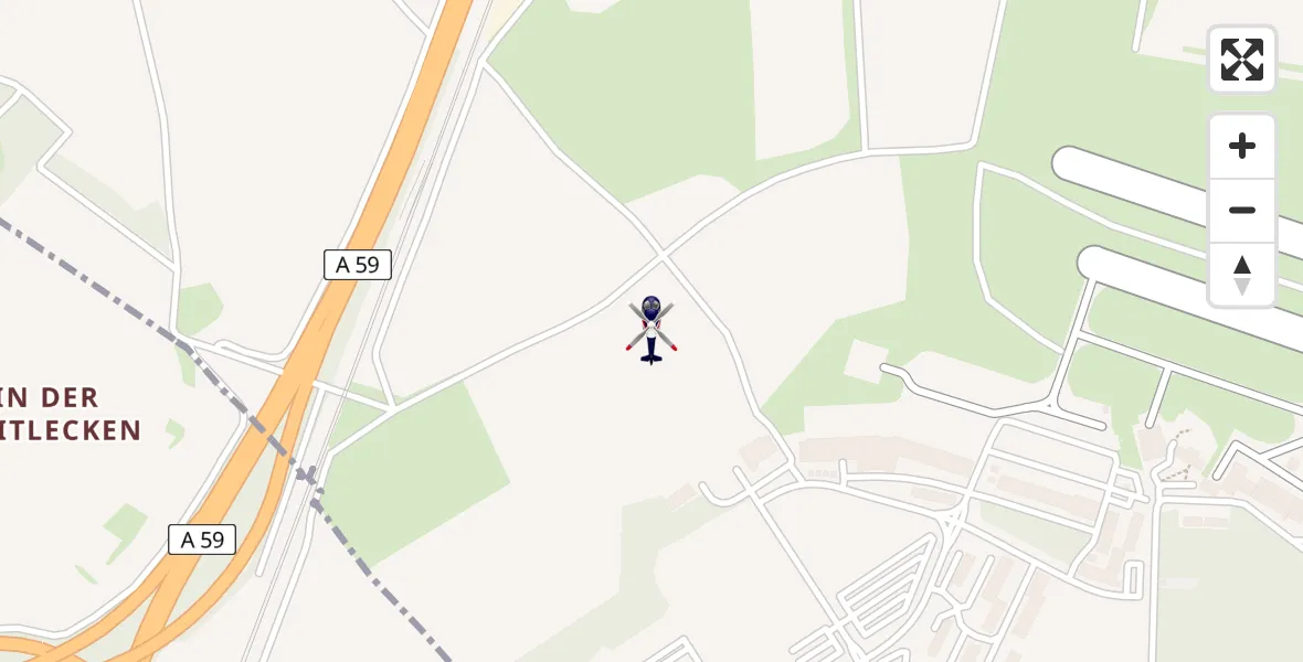 Routekaart van de vlucht: Polizeihubschrauber nach Sankt Augustin