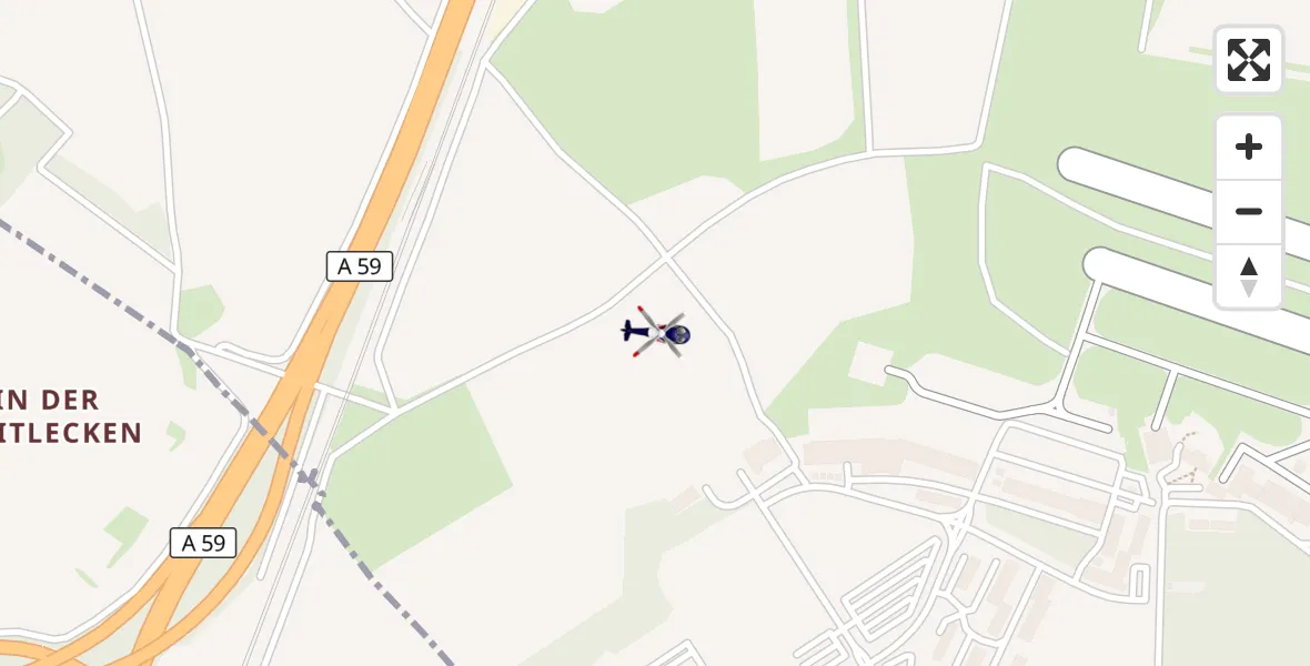 Flugroute Polizeihubschrauber Sankt Augustin - Sankt Augustin, 10 Februar 2026, 04:16