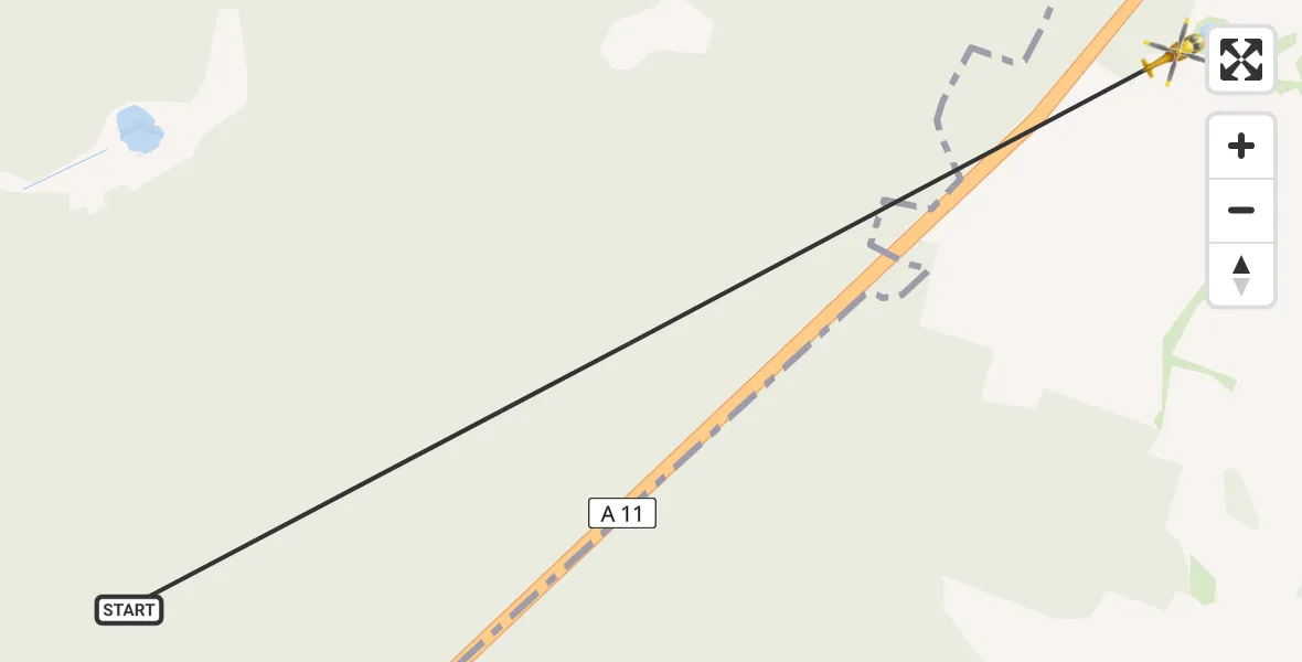 Routekaart van de vlucht: Rettungshubschrauber nach Golzow, A 11