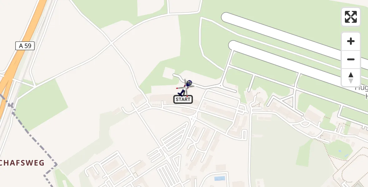 Flugroute Polizeihubschrauber Sankt Augustin - Sankt Augustin, 10 Februar 2026, 12:25