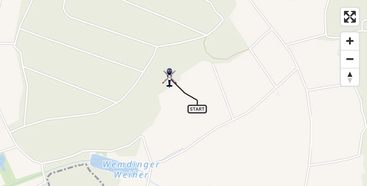 Flugroute Polizeihubschrauber Trendel - Trendel, 10 Februar 2026, 15:11