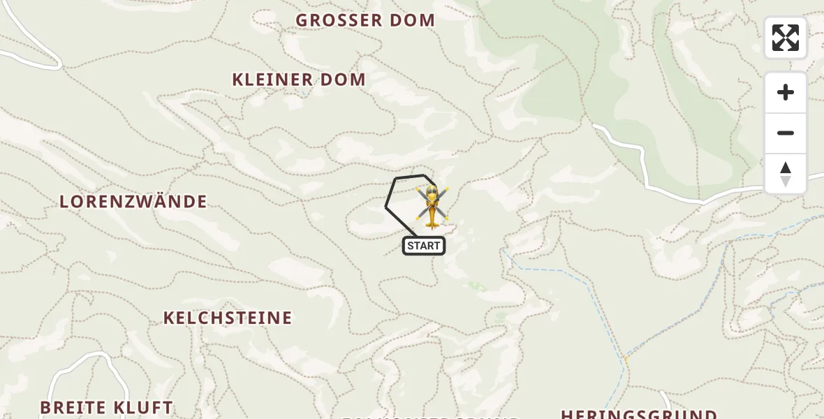 Flugroute Rettungshubschrauber Bad Schandau - Bad Schandau, 10 Februar 2026, 15:32