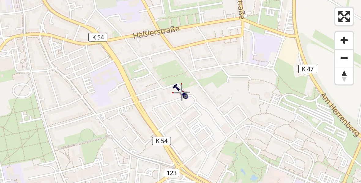 Flugroute Polizeihubschrauber Erfurt - Erfurt, 11 Februar 2026, 08:02