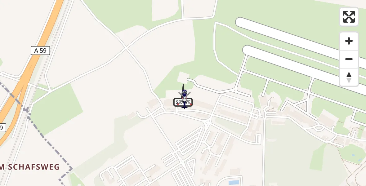 Flugroute Polizeihubschrauber Sankt Augustin - Sankt Augustin, 11 Februar 2026, 09:30