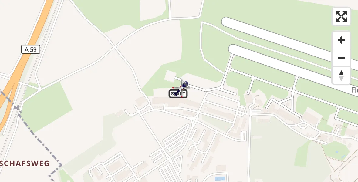 Flugroute Polizeihubschrauber Sankt Augustin - Sankt Augustin, 12 Februar 2026, 09:43