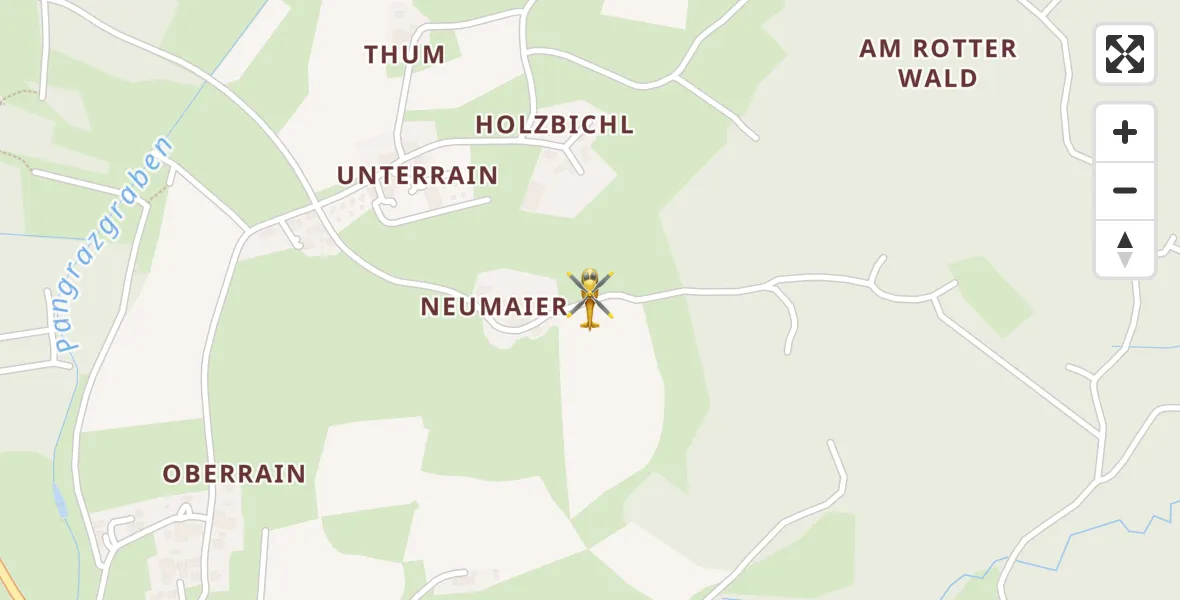 Flugroute Ambulanzhubschrauber Tuntenhausen - Tuntenhausen, 13 Februar 2026, 22:47