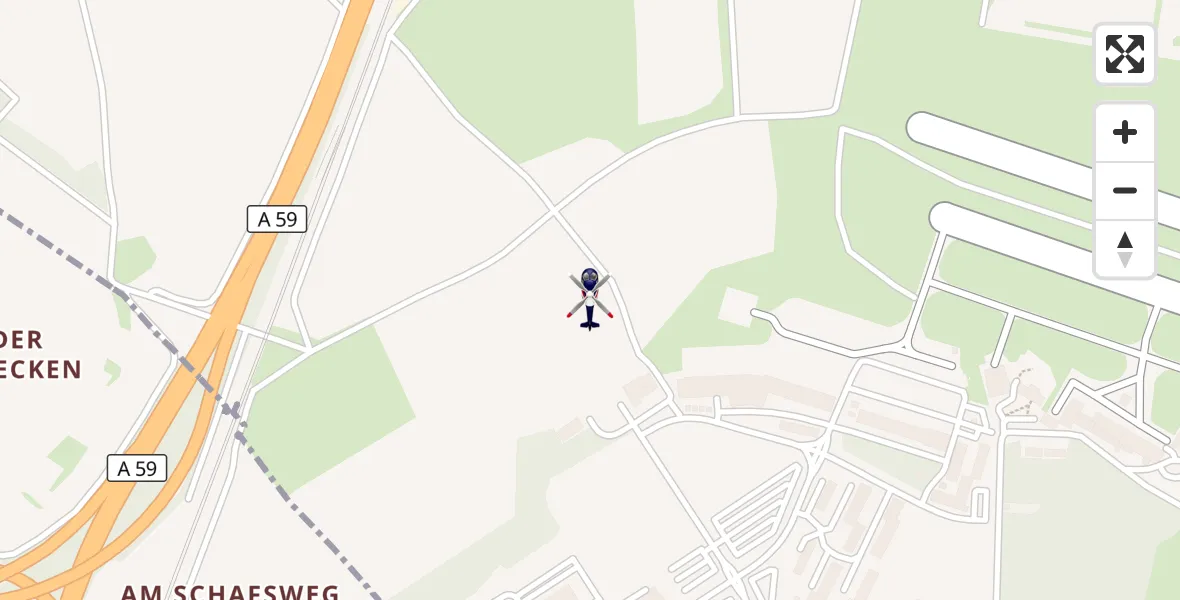 Flugroute Polizeihubschrauber Sankt Augustin - Sankt Augustin, 14 Februar 2026, 01:14