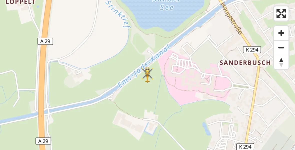 Routekaart van de vlucht: Rettungshubschrauber nach Sande, Leyleckerhörn