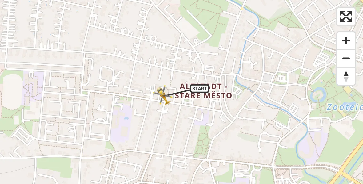 Flugroute Rettungshubschrauber Hoyerswerda - Hoyerswerda, 14 Februar 2026, 10:25