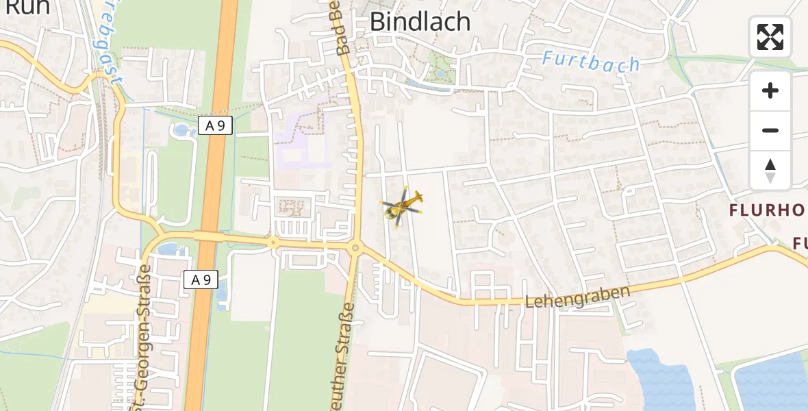 Flugroute Rettungshubschrauber Ruh - Ruh, 15 Februar 2026, 06:24