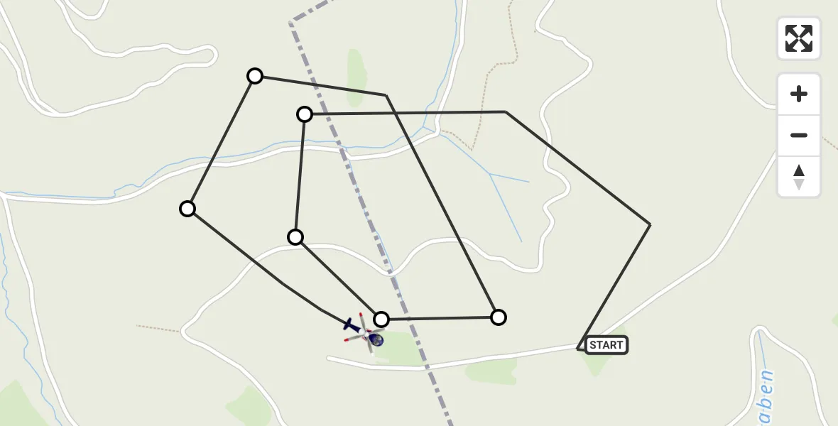 Flugroute Polizeihubschrauber Hallgarten - Geisenheim, 15 Februar 2026, 10:46