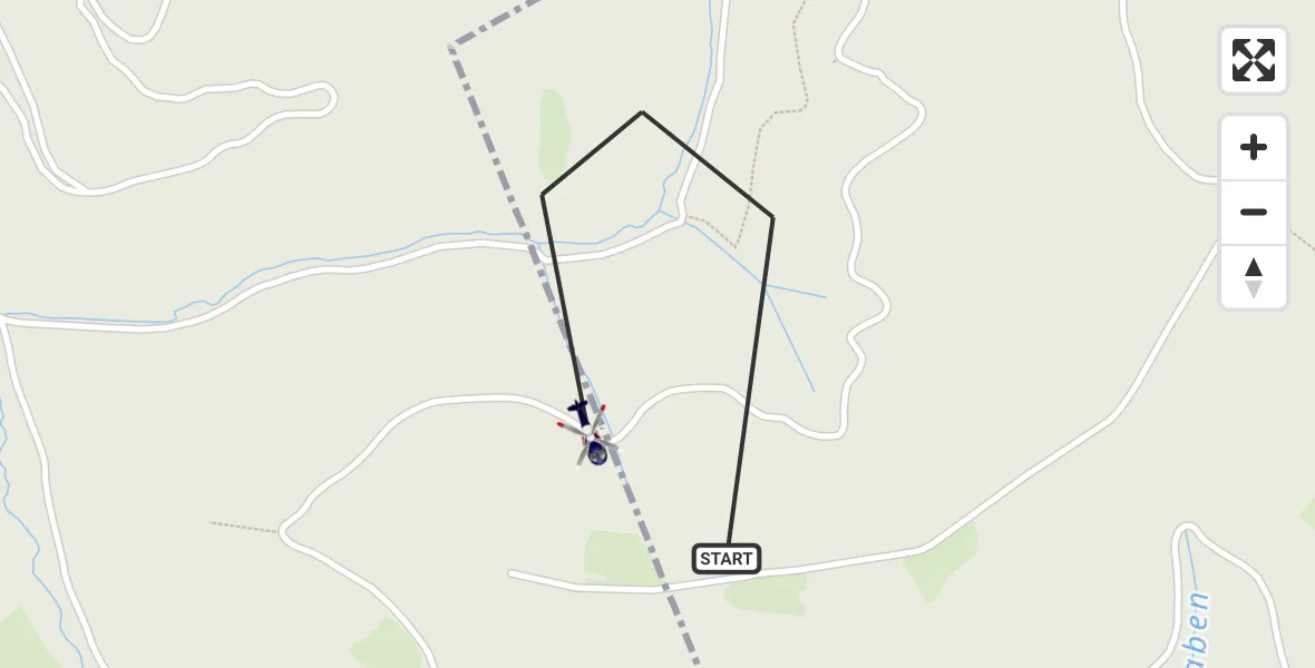 Routekaart van de vlucht: Polizeihubschrauber nach Geisenheim