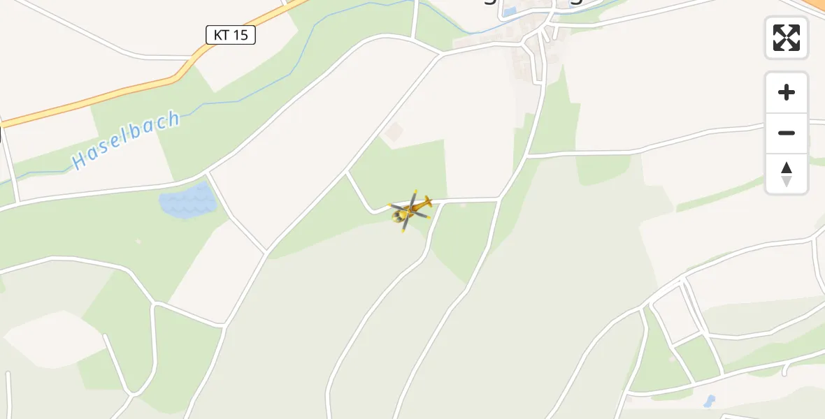 Flugroute Rettungshubschrauber Langenberg - Langenberg, 16 Februar 2026, 15:26