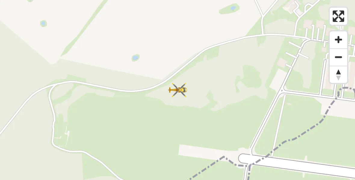 Flugroute Rettungshubschrauber Striesdorf - Striesdorf, 16 Februar 2026, 20:15