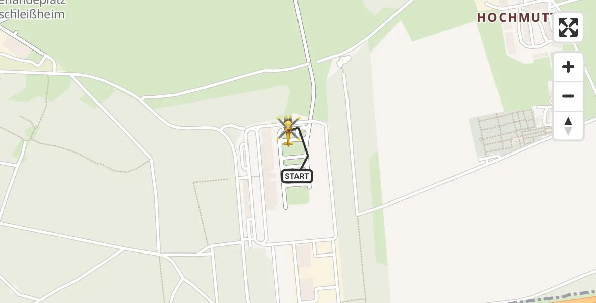 Flugroute Rettungshubschrauber Oberschleißheim - Oberschleißheim, 17 Februar 2026, 08:44