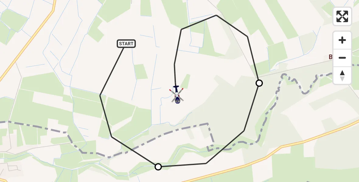 Routekaart van de vlucht: Polizeihubschrauber nach Großenaspe