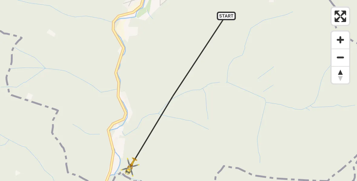 Flugroute Rettungshubschrauber Warmensteinach - Warmensteinach, 18 Februar 2026, 10:27