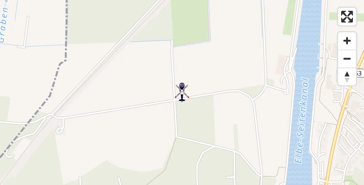 Routekaart van de vlucht: Polizeihubschrauber nach Scharnebeck, Bardowicker Weg