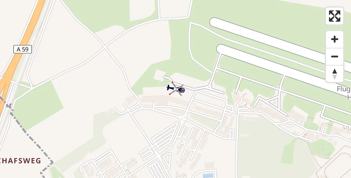 Routekaart van de vlucht: Polizeihubschrauber nach Sankt Augustin