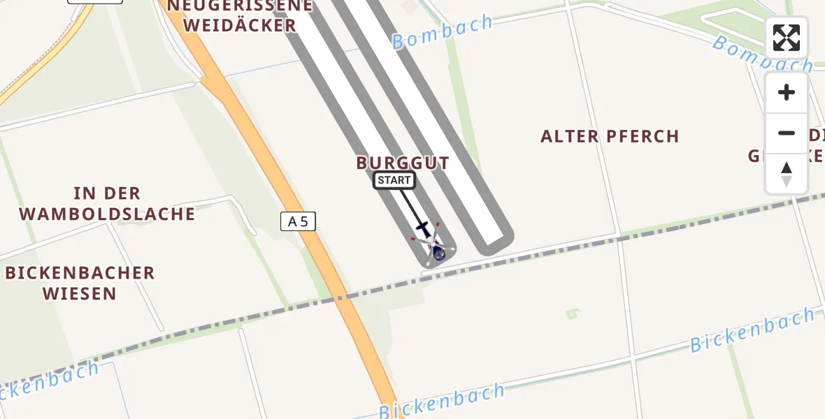 Flugroute Polizeihubschrauber Heppenheim Glider Field - Heppenheim, 19 Februar 2026, 15:08