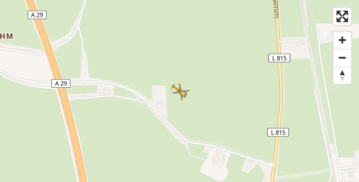 Routekaart van de vlucht: Rettungshubschrauber nach Sande, Sanderahmer Straße