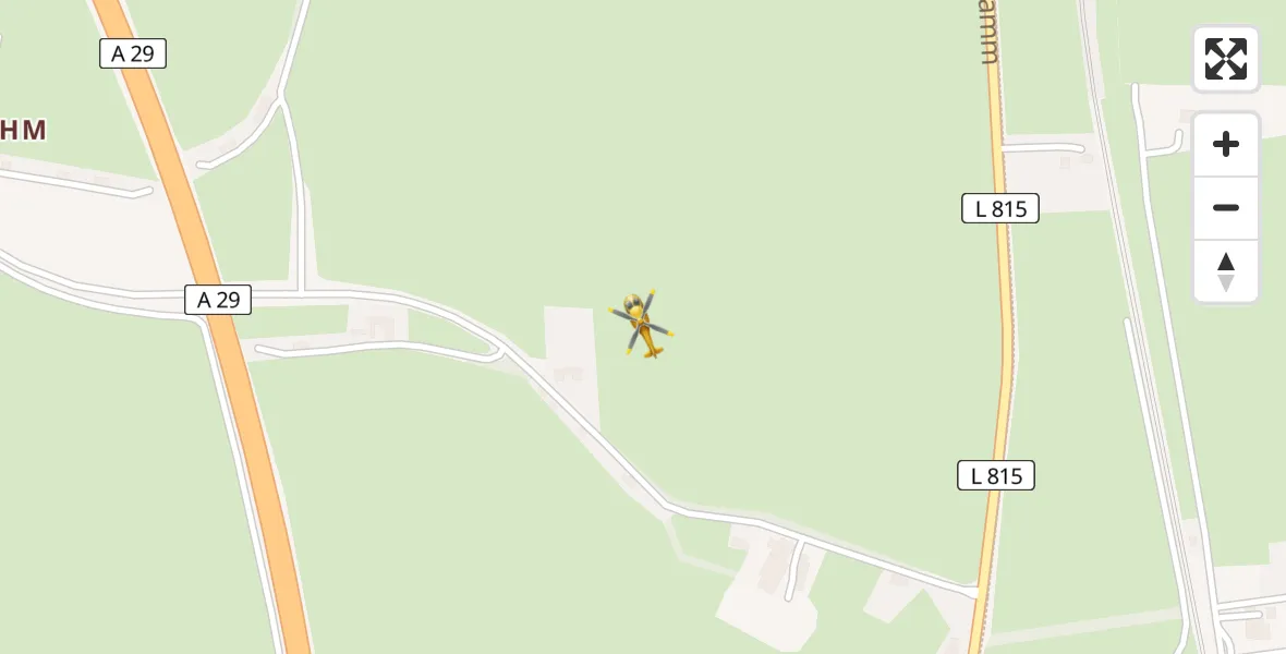 Routekaart van de vlucht: Rettungshubschrauber nach Sande, Sanderahmer Straße