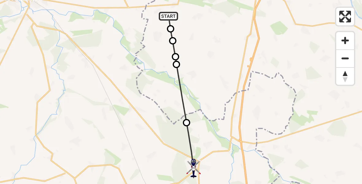 Flugroute Polizeihubschrauber Schmarsow - Burow, 20 Februar 2026, 07:36