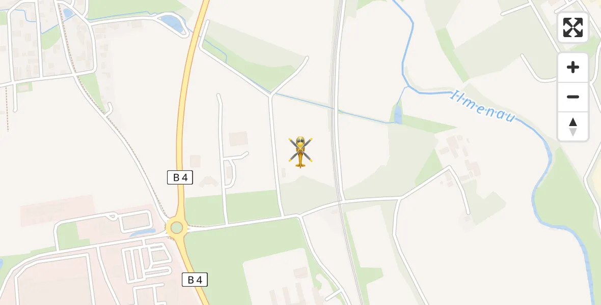 Flugroute Rettungshubschrauber Kirchweyhe - Kirchweyhe, 20 Februar 2026, 09:11