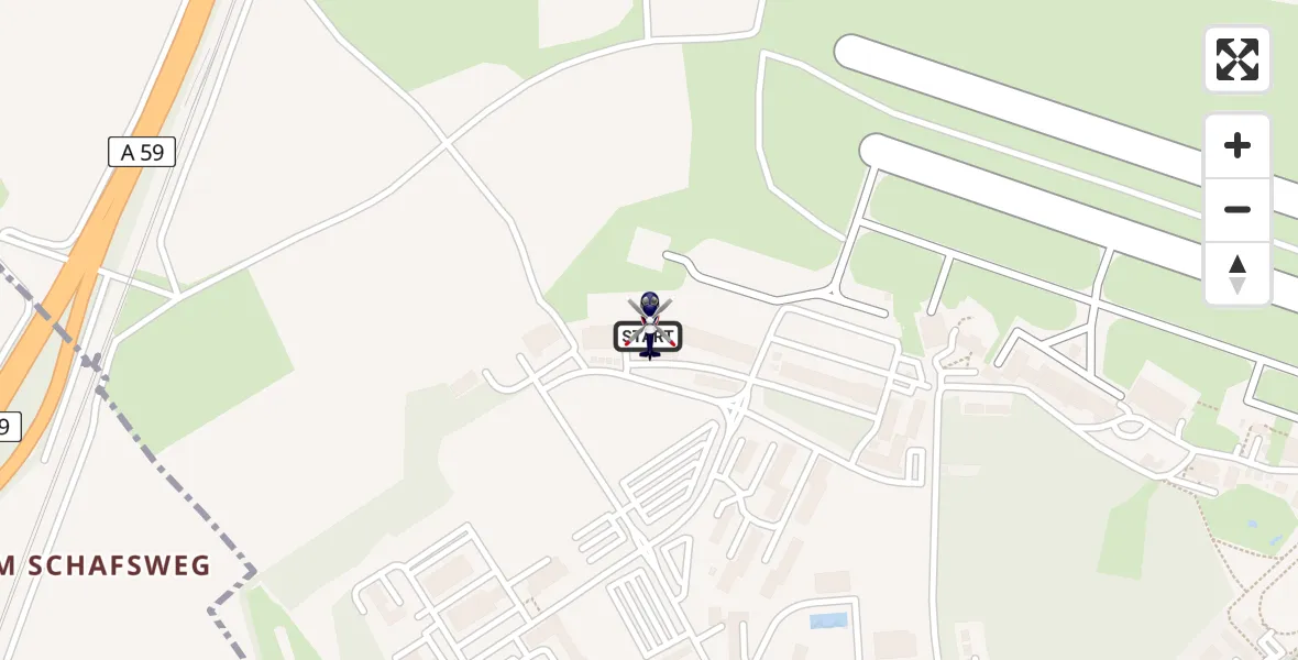Flugroute Polizeihubschrauber Sankt Augustin - Sankt Augustin, 20 Februar 2026, 11:57