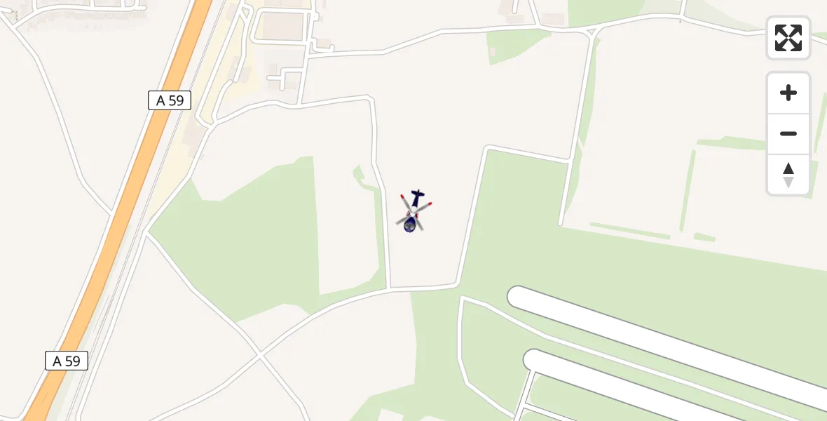 Flugroute Polizeihubschrauber Sankt Augustin - Sankt Augustin, 21 Februar 2026, 00:33