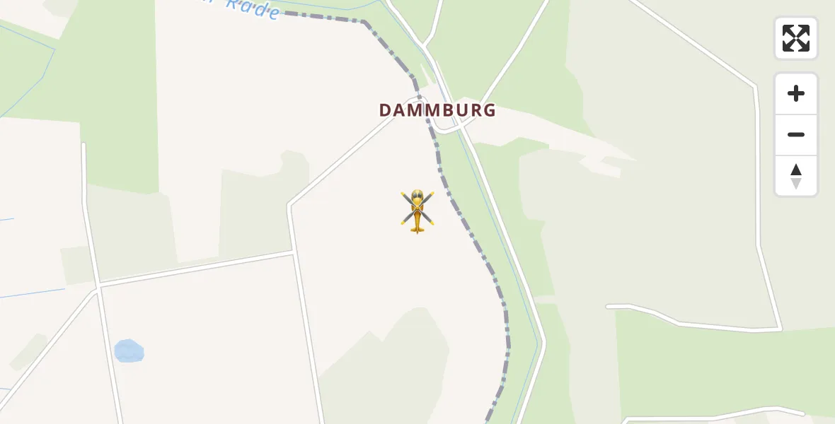 Flugroute Rettungshubschrauber Diesdorf - Diesdorf, 21 Februar 2026, 10:48