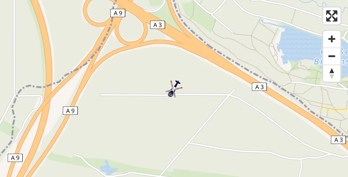 Flugroute Polizeihubschrauber Brunn - Brunn, 22 Februar 2026, 00:11