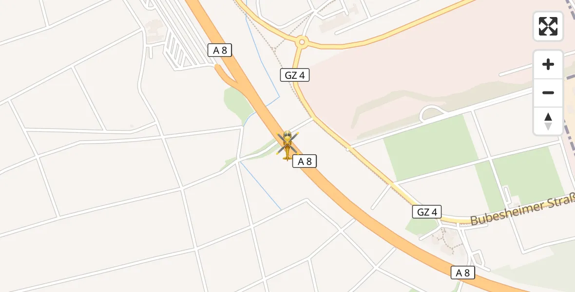 Flugroute Rettungshubschrauber Leipheim - Leipheim, 22 Februar 2026, 18:51