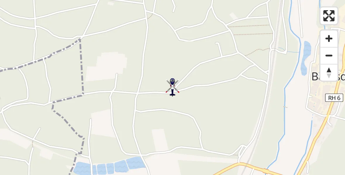 Flugroute Polizeihubschrauber Unterheckenhofen - Unterheckenhofen, 23 Februar 2026, 19:32
