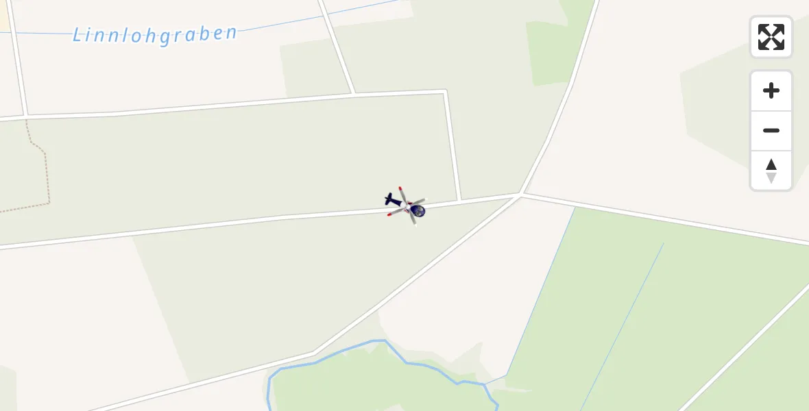 Flugroute Polizeihubschrauber Scheeßel - Scheeßel, 24 Februar 2026, 01:38