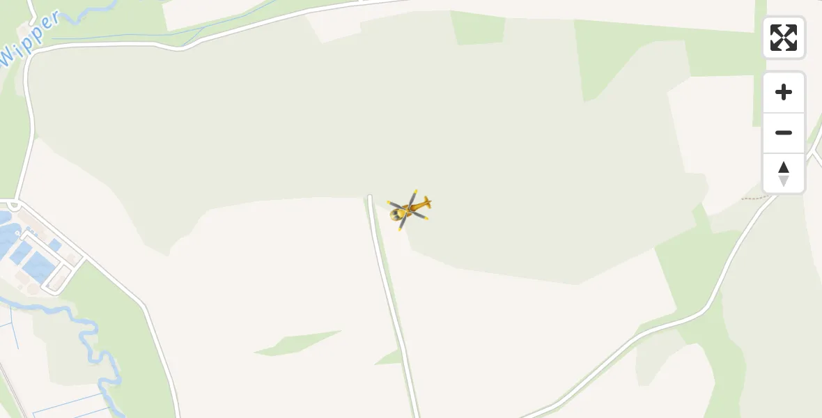 Flugroute Rettungshubschrauber Bleicherode - Bleicherode, 24 Februar 2026, 15:14