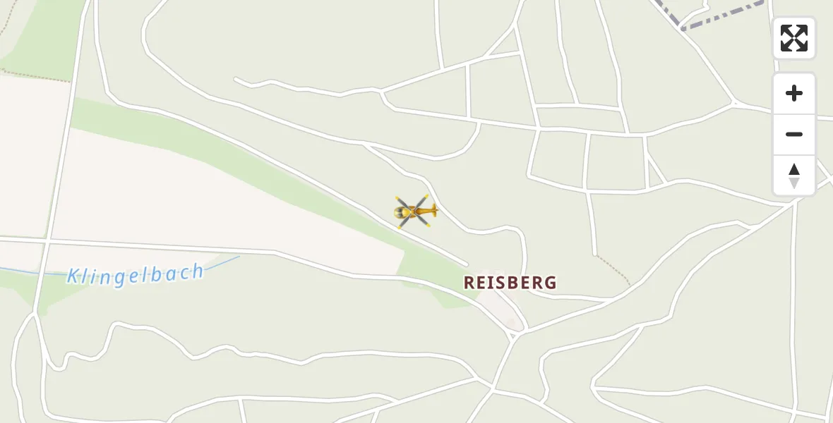 Flugroute Ambulanzhubschrauber Blankenhain - Blankenhain, 25 Februar 2026, 02:48