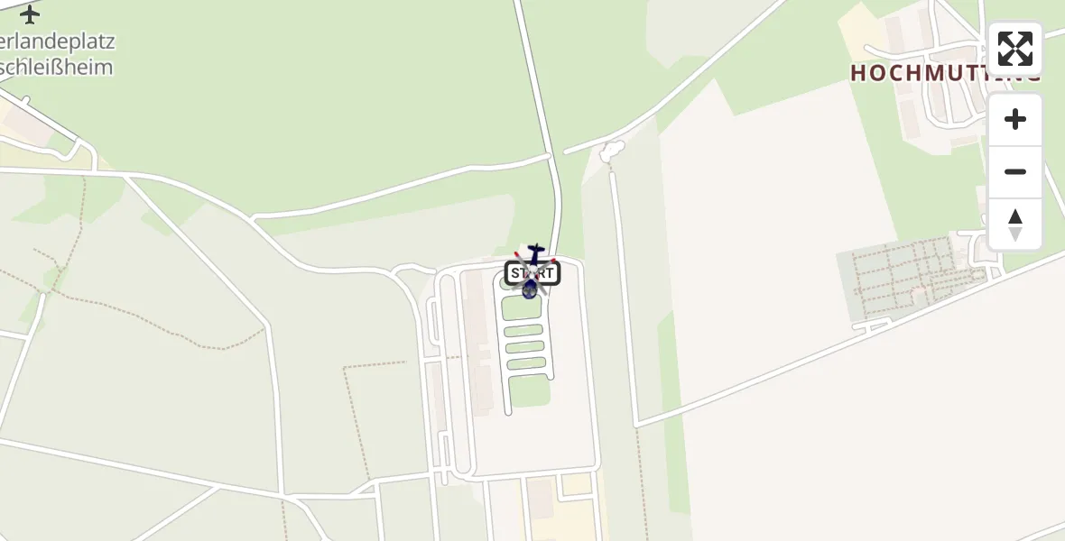 Flugroute Polizeihubschrauber Oberschleißheim - Oberschleißheim, 25 Februar 2026, 17:20