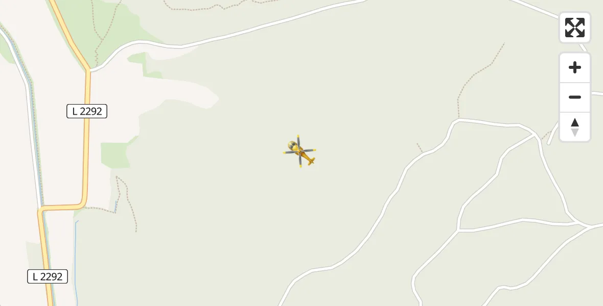 Flugroute Rettungshubschrauber Steinthaleben - Steinthaleben, 26 Februar 2026, 10:54