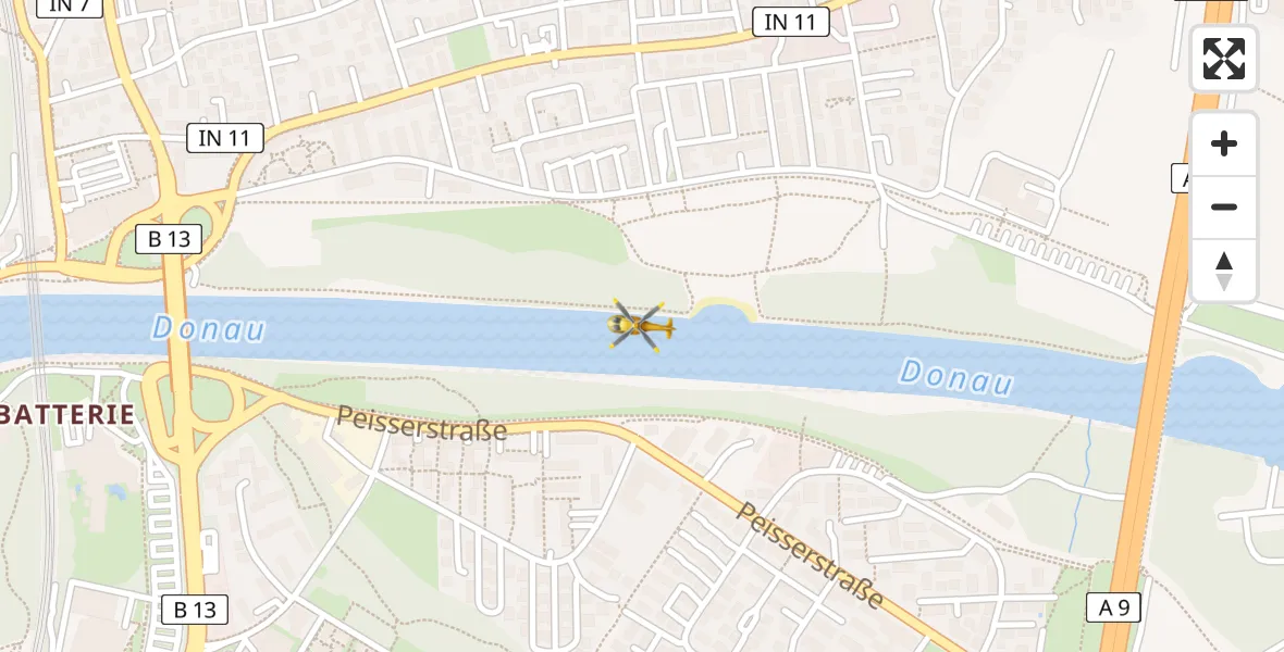 Flugroute Rettungshubschrauber Nordost - Nordost, 26 Februar 2026, 12:20