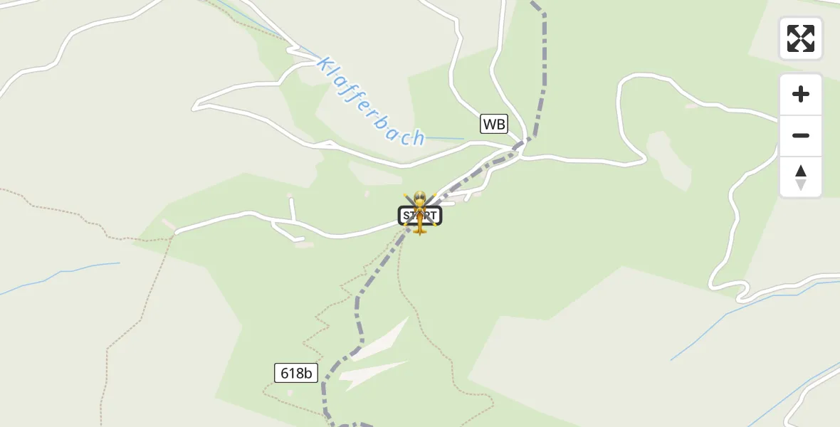 Flugroute Rettungshubschrauber Kreuth - Kreuth, 27 Februar 2026, 08:42