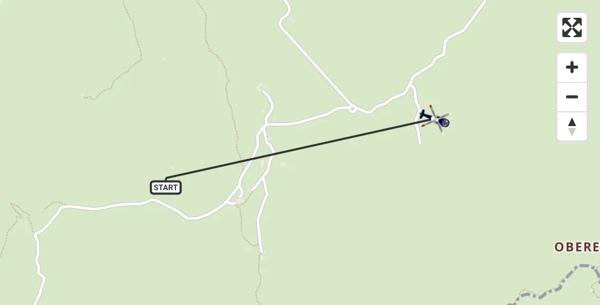 Routekaart van de vlucht: Polizeihubschrauber nach Schneizlreuth, Wachterlsteig